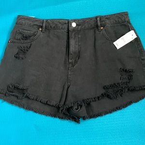 Pacsun black jean shorts, tags still on them